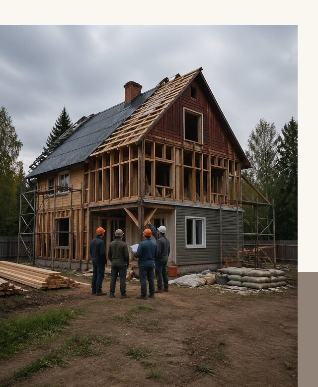 Реконструкция дачного дома в Архангельске под ключ с проектом