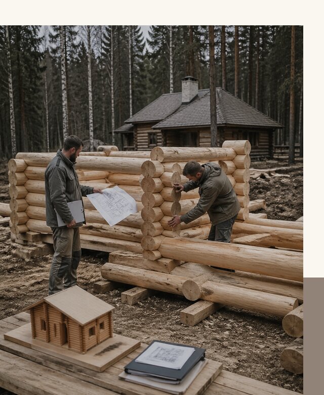 Проектирование и строительство домов из бревна в Архангельске
